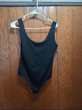 Express Black Scoop Neck Bodysuit
